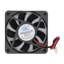 10pcs/lot 2 Wire 2 pin 12V 3D Printer Equipment Brushless DC Cooling Fan 6CM 60MM 60x60x15MM for 3d printer