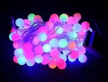 10m 100 Matte Plasma Balls RGB LED Light String Strip Fairy Lights For Wedding Xmas Party Home Decoration 110V/220V EU/US/UK/AU