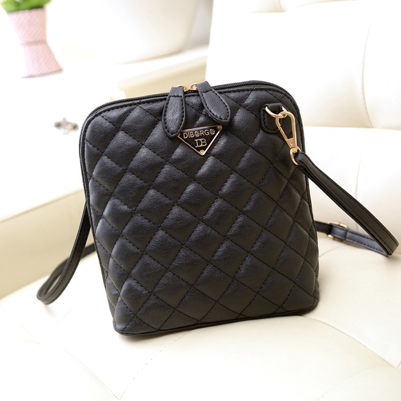 2016 Fashion Brand Small Shell Women Leather Handbags Ladies font b Plaid b font Designer Crossbody
