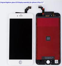 100% tested LCD Display Touch Screen Digitizer Assembly+frame for iPhone6 plus 5.5″, Original touch screen Digitizer Glass LCD