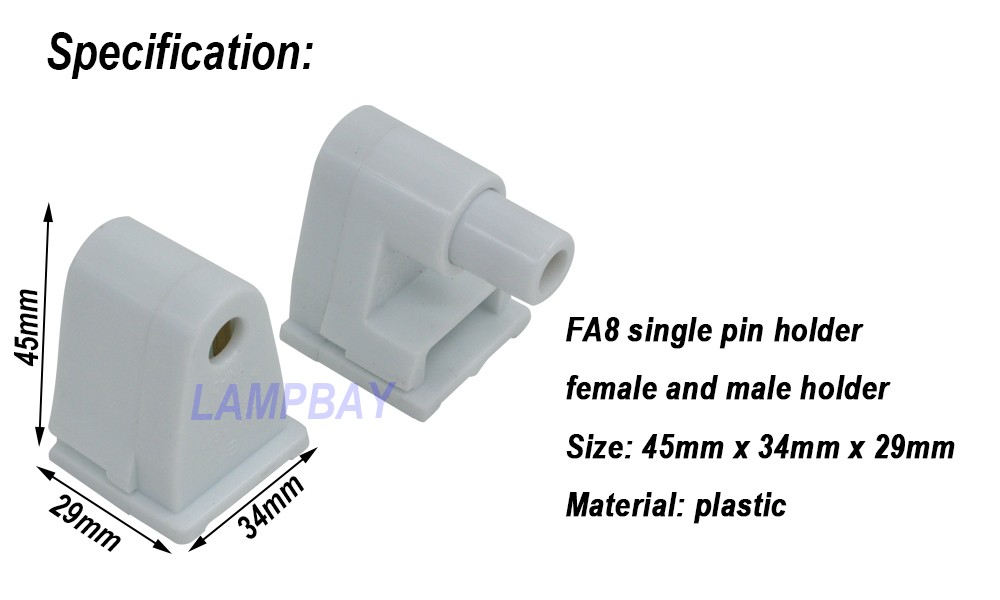 T8 T10 T12 LED Tube Light Holder FA8 R17D(HO) G13 Lamp Socket Single