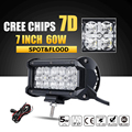 Oslamp 7D 7inch 60W CREE Chips LED Work Light Bar Offroad Spot Flood Combo Beam Truck