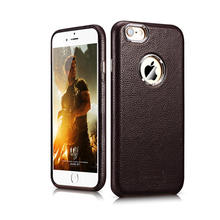 icarer Luxury Transformers litchi lines multi-function case for iPhone 6 6s Genuine Cowhide Mobile Phone cover cases