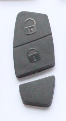 flip remote key fiat 2 button rubber key pad in black 