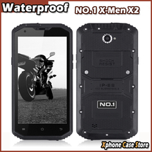 NO.1 X-Men X2 8GBROM + 1GBRAM 5.5 inch Android 4.4 Waterproof ShockProof SmartPhone MSM8916 Quad Core 1.3GHz Dual SIM 4G LTE