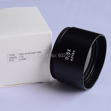 Envío gratis! SZM-0.5X auxiliar lente objetivo para microscopio estéreo del zumbido WD 165 mm