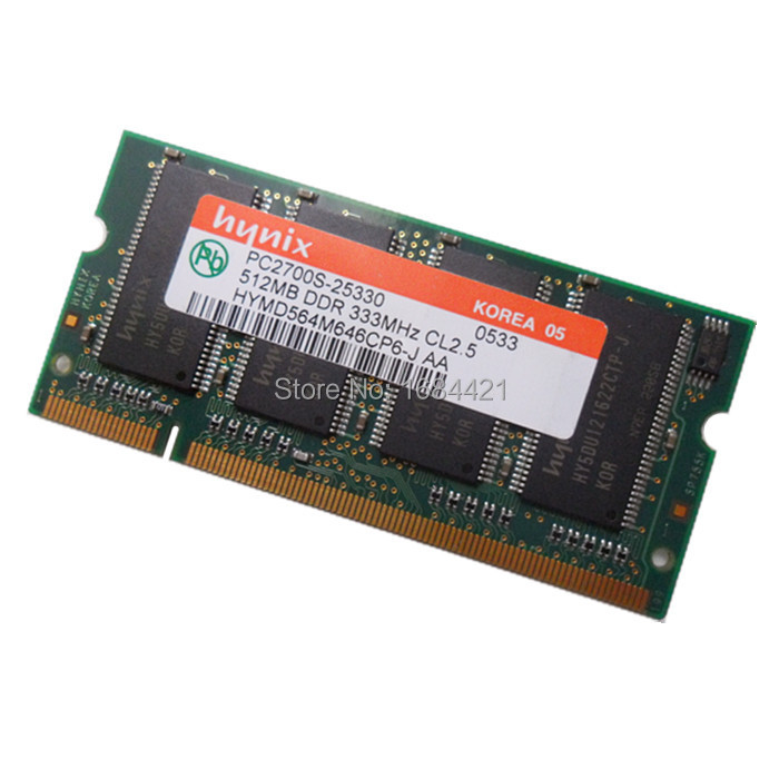 For Hynix 512MB 1GB DDR 333 PC2700 200PIN 333MHz SODIMM Laptop MEMORY 200-pin SO-DIMM RAM DDR Laptop Notebook memory