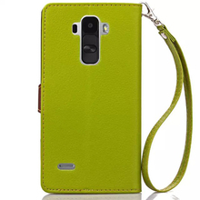 2015 New Arrival Wallet Flip PU Leather Case for LG G4 Stylus 4G H630 Original Cover With Stand And Card Slots Free Hand Rope
