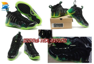 conew_nike air foamposite one paranorman green black penny hardaway man basketball shoes 41-47 (1)
