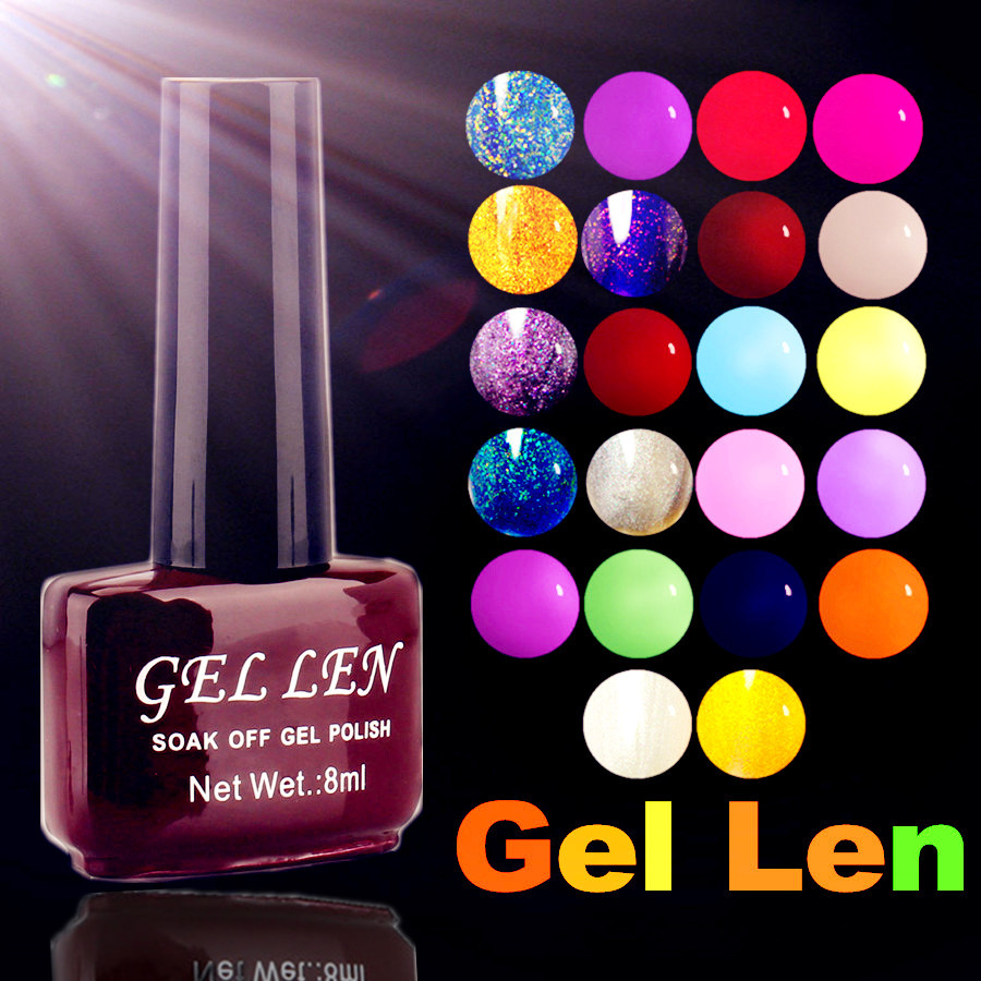 Gel Len Soak off Candy Color UV Gel Nail Polish 0 28 fl oz 8 ml