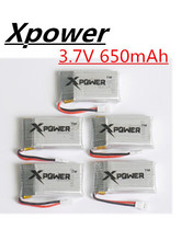5pcs 3.7V 650mah Lipo Battery SYMA X5C-1 X5C X5 X5SC X5SW X6SW JJRC H9D H5C RC Drone Battery 3.7V 650mah 100% Quality Guarantee