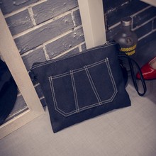 2016 Denim Designer Handbags Cowboy Bags Women Denim Shoulder Bag Solid Blue Jean Bags Korean Tote Big Female Ladies Sac A Main