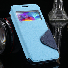 S4 Cases Luxury View Window Flip Leather Phones Case For Samsung Galaxy S4 I9500 SIV Card Slot Holster Back Cover For Galaxy S4