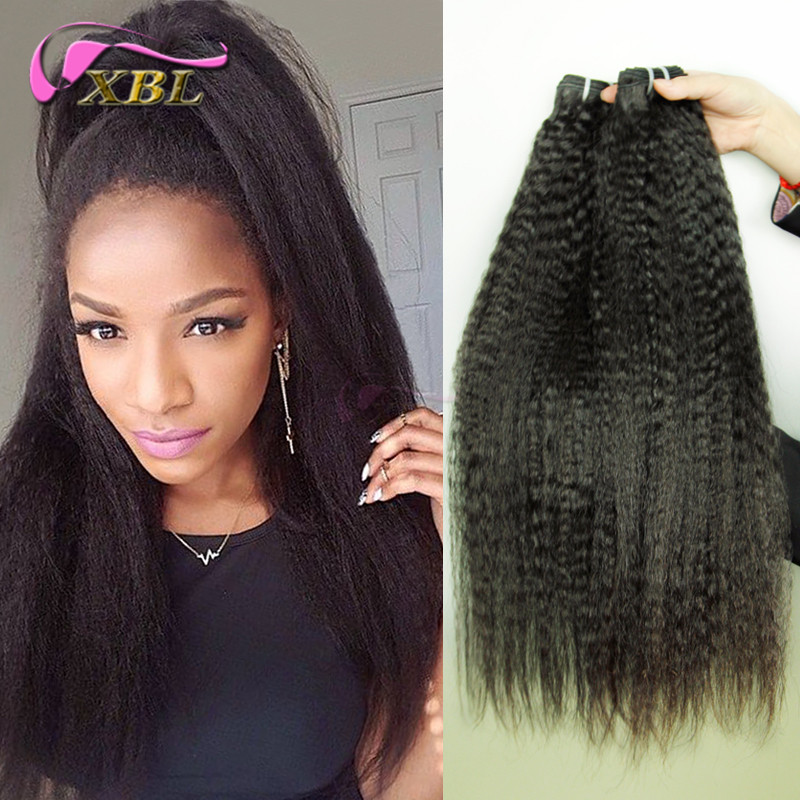 Top Quality Brazilian Kinky Straight Virgin Hair Weave 3bundles