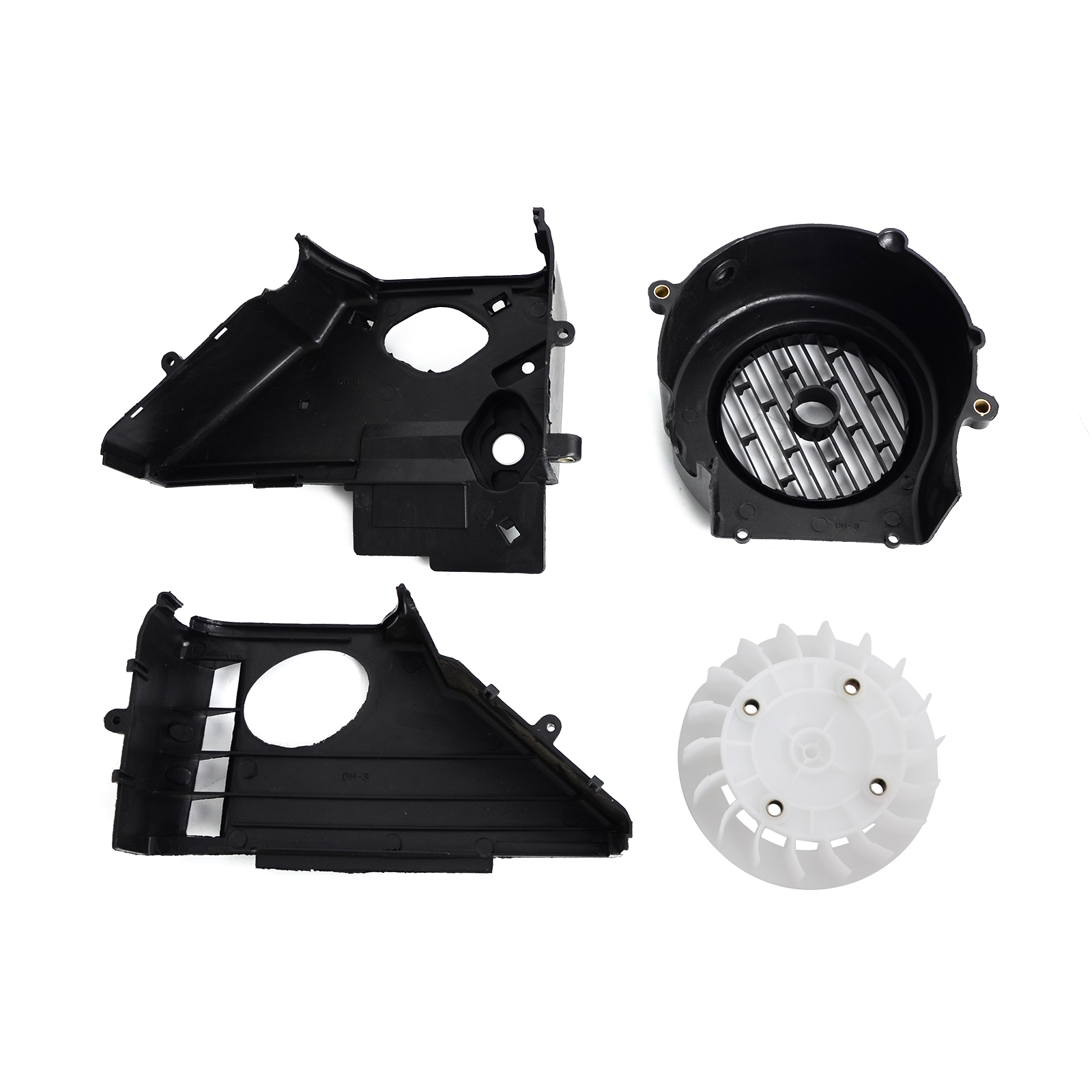 Complete Air Shroud Assembly w fan for font b GY6 b font 150cc ATV Go Kart
