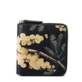 Fashion Zipper Wallet Women Retro Simple Print Small Purse Ladies Designer Card Case Vintage High Quality