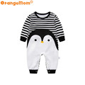 2017 Novelty Baby rompers cartoon Penguin baby boy clothes newborn baby girl clothing roupas infant jumpsuit