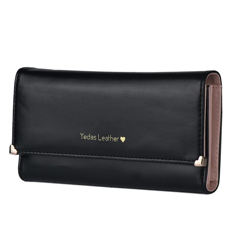 Wallets For 2016 Lady Women Clutch Long Purse Leather Wallet Credit Card Holder Bags Gift Fashion Purse para mujer