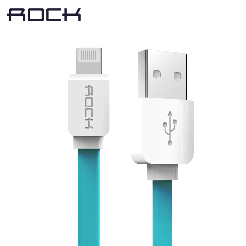 ROCK Оригинальный 100 см Свет USB Кабель Для Apple iPhone 5s 6 6 плюс Высокое Качество зарядки 1 м Кабельной линии для iPad air H28