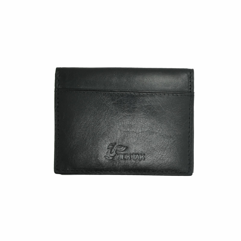 Yicktak clip set card holder female credit card bag men's ultra-thin genuine leather bank card bag