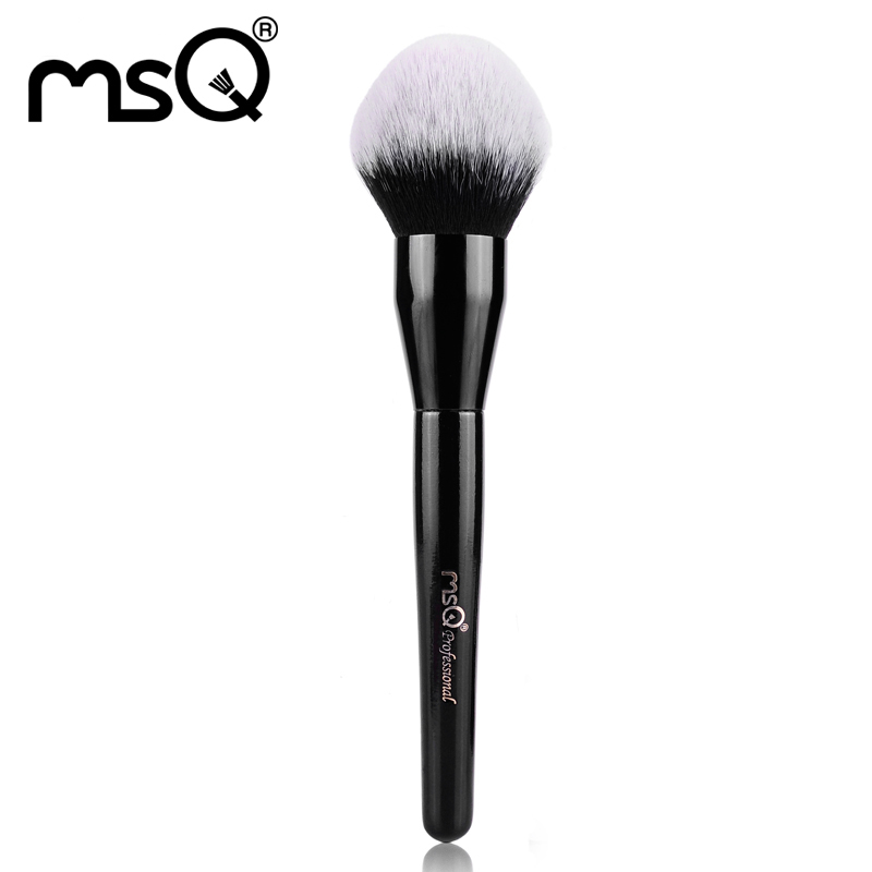 MSQ New Arrival Synthetic Hair Single Powder Makeup Brush Big Wood Handle High Quality Pincel Maquiagem