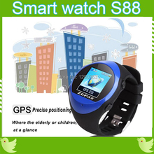 2015 New Arrival ZGPAX S88 GSM bluetooth Smart Watch GPS Positioning and SOS support call smartwatches for child and order