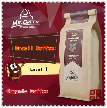 New 2015 Real Origin Of Green Coffee Beans Fresh Baked Brazil Bourbon Coffee Slimming Organic Coffee