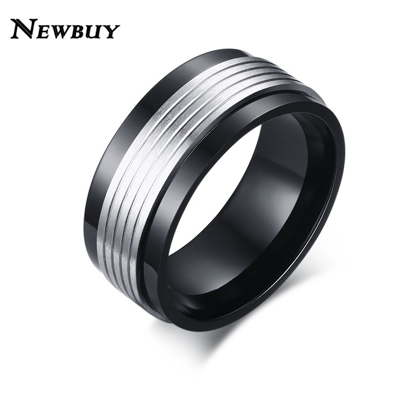 newbuy brand hot selling cool black men wedding ring punk style men engagement ring fashion silver - Cheap Men Wedding Rings newbuy brand hot selling cool black men wedding ring punk style men engagement ring fashion silver - Cheap Men Wedding Rings