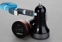 ROCK Turbo Bullet Qualcomm Quick Charge 2 0 USB Car Charger For iPhone 6 5S 4S