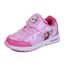 2016Girls sports shoes for children slip casual running shoes breathable leather sneakers shoes