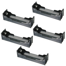 5PCS/lot 78x21x24mm DIY Black ABS Plastic Storage Box Holder Case For 1x 18650 3.7V Rechargeable Battery