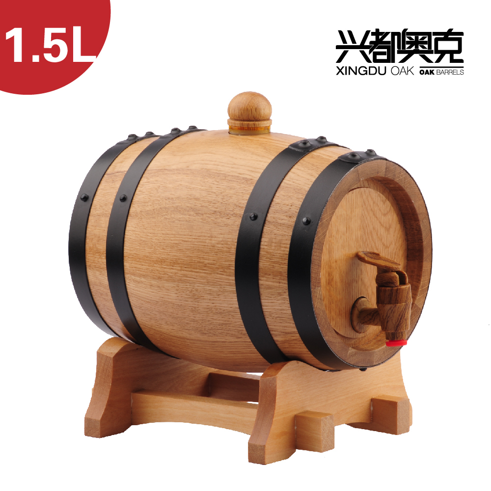 Free shipping 1.5L liter wood beer decorative small wooden buckets dart