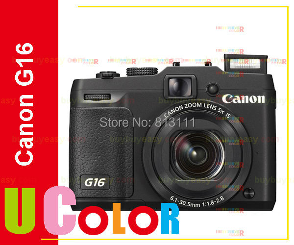 Genuine Canon PowerShot G16 12 1 MP 5X FHD WIFI DIGIC 6 Digital Camera Black