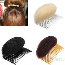 1pc Hair Styler Volume Bouffant Beehive Shaper Roller Bumpits Bump Foam On Clear Comb Xmas Accessories