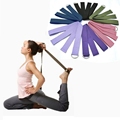 New Multi Colors Women Yoga Stretch Strap D Ring Belt Fitness Exercise Gym Rope Figure Waist