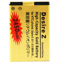 1PCS 2450mAh High Capacity Battery for HTC Desire S / Desire Z / G12 / S510e / G11 / BB9610 Batterij Shipping + Tracking Code
