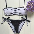 Sexy Bikinis Sets Women Two Piece Swimsuits Padded Swimwear Bathing Suits Lace up Padded Wire