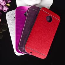 3d ultrathin Metal brushed aluminum alloy case hard plastic back cover for Motorola moto E2 E+1 E 2nd gen XT1505 XT1524 XT1527
