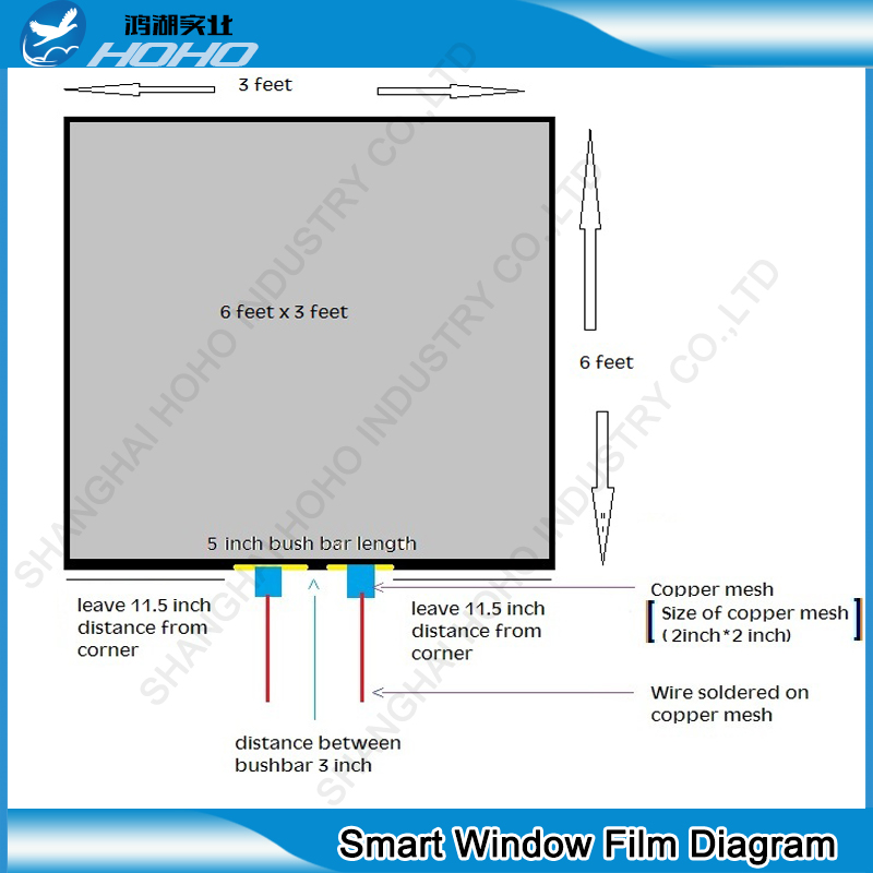 Switchable Electric Transparent PDLC Film/Privacy window Film/Smart 