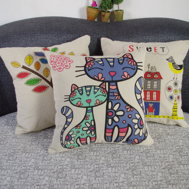 Hd Print Dining Chair Cushion 45x45cm Car Seat Cushions Home