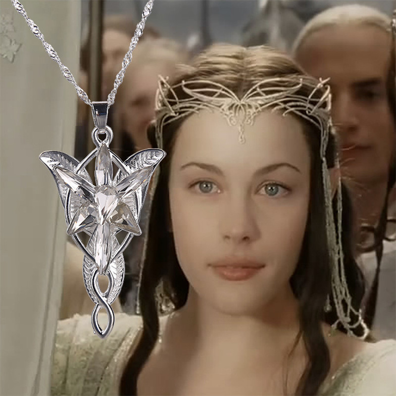 2015 Lord Of The Rings Elf Princess Arwen Evenstar Pendant Alloy Evening Star Torque Movie Jewelry