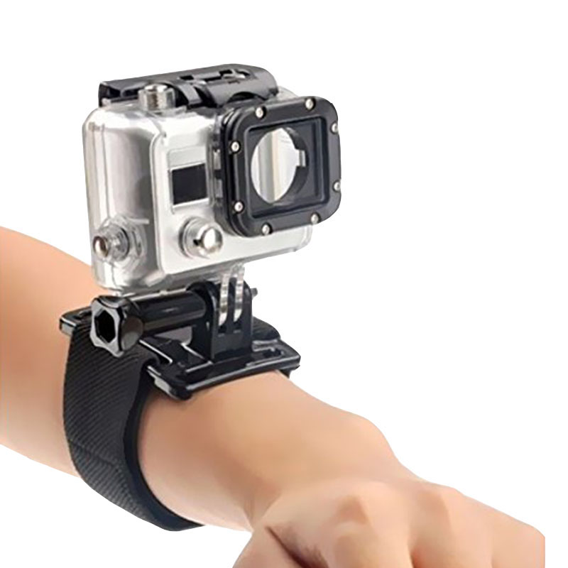 Velcro wrist band with screw for gopro hero 4