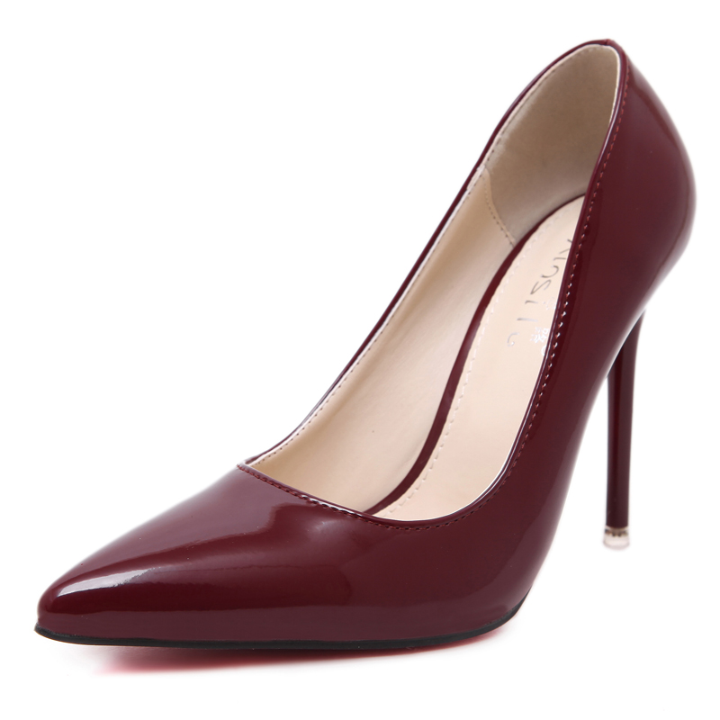 Aliexpress.com : Buy Size 42 Red Bottom High Heels Black Dress ...