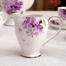 purple coffee cup set total 15 pcs for 6 persons use