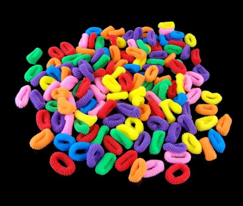 50pcs lot Colorful Child Kids Hair Holders Cute Rubber Bands Hair Elastics Accessories Girl Women Charms