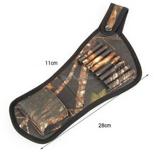 OneTigris Camouflage Hunting Archery Bow 8 Arrows Quivers Holder Belt Tubes Strap Belt Arrow Quiver Hunting