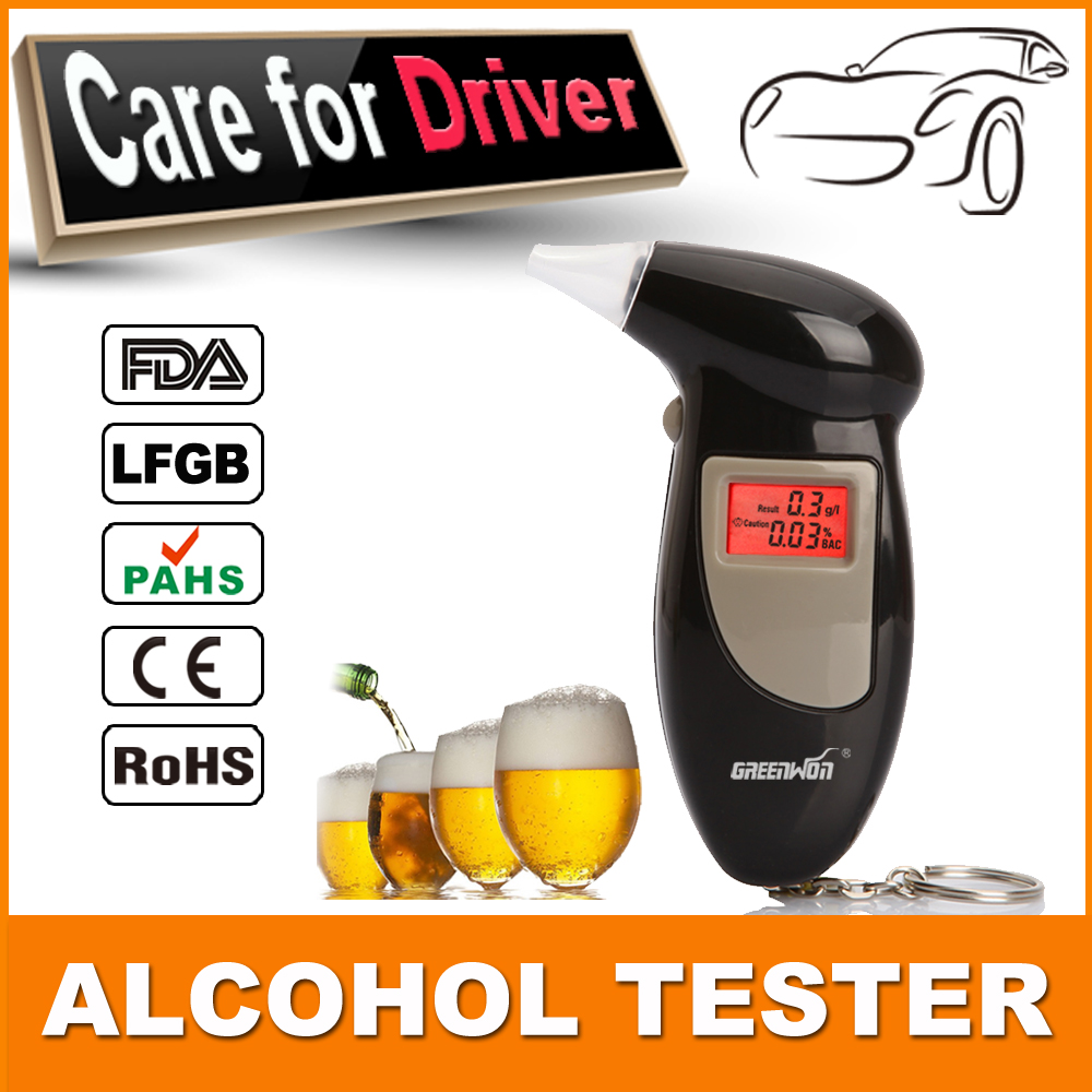 Free Shipping, Key Chain Alcohol Tester, Digital Breathalyzer, Alcohol Breath Analyze Tester (0.19% BAC Max) , Wholesale