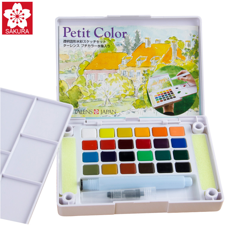 Sakura 18/24/30 colours watercolour Paint Box, Solid Petit Watercolor