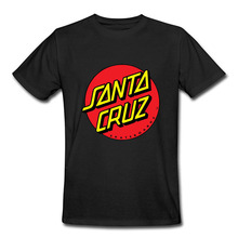 Top Quality OEM Skateboard Skate Santa Cruz Men T Shirt 100% Cotton Printed Loose T-shirt Tees Camiseta Mens Clothing