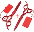 2016 New 5 5 inch 6 0 inch 440C hair scissors thinning cutting set barber shears